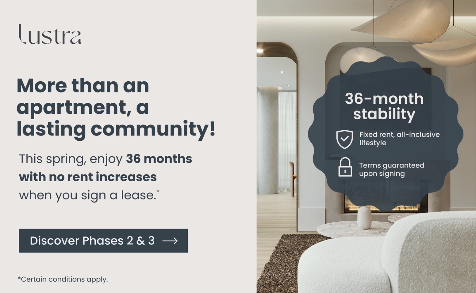 Lustra - 36-month stability